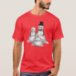 Christmas Snowman Holiday mens T - Shirt<br><div class="desc">Design von Barry unter www.psptubez.com</div>