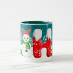 Christmas Snowman Initial Letter Monogram Tasse<br><div class="desc">Spezielles Geschenk für eine besondere Person in Ihrem Leben! Sag es mit Liebe!</div>