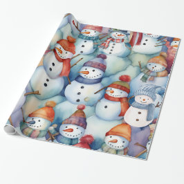Christmas Snowman Kids Geschenkpapier