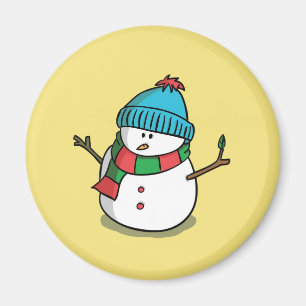 Christmas Snowman Magnet