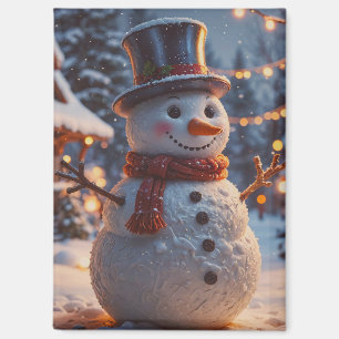 Christmas Snowman Magnet