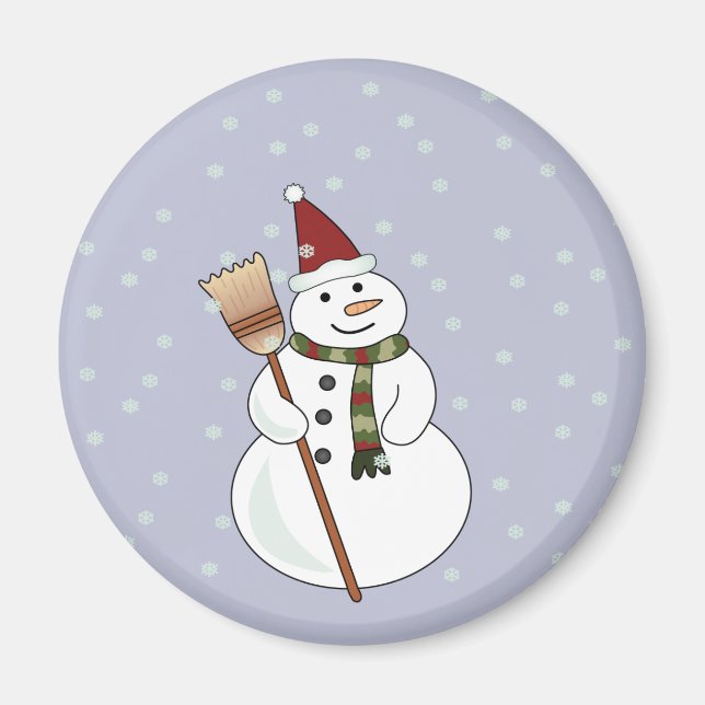 Christmas Snowman Magnet (Vorne)