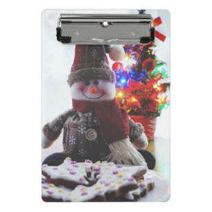 CHRISTMAS SNOWMAN MINI KLEMMBRETT