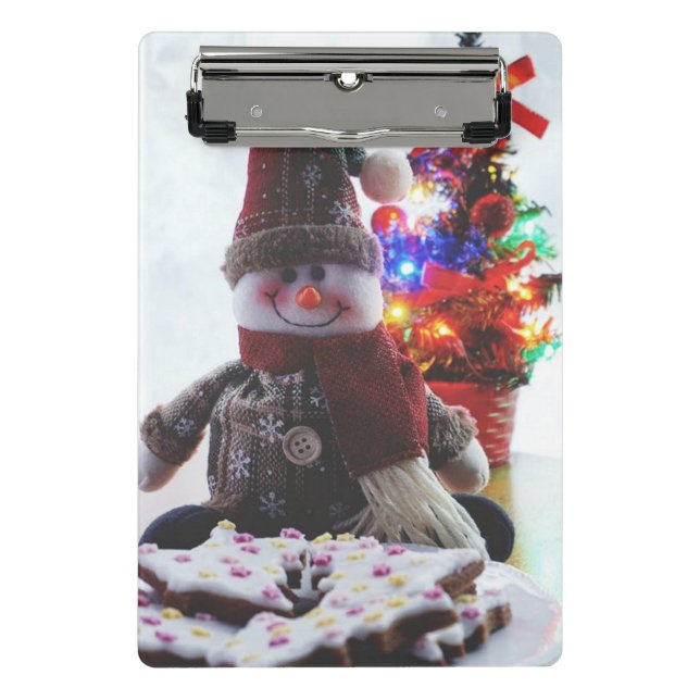CHRISTMAS SNOWMAN MINI KLEMMBRETT (Vorderseite)