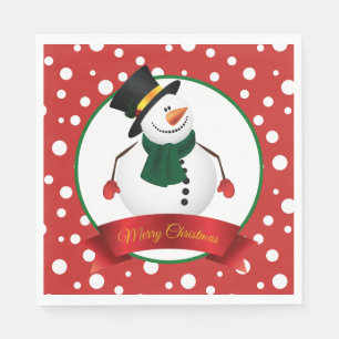 Christmas Snowman Paper Napkins Serviette