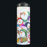 Christmas Snowman Party Funny Thermal Tumbler Thermosbecher<br><div class="desc">Thermal Tumblers mit Happy Snowmans Frohe Weihnachts-Party Funny Zeichnend Cartoon Snowman - Wählen / Fügen Sie Ihre einzigartige Text / Schriftart / Farbe - Make Your Special Gift - Neu vergrössern und verschieben oder entfernen und hinzufügen Elemente / Bild mit Anpassungs-Tool ! - Zeichn und Design von MIGNED. Sie können...</div>