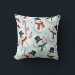 Christmas Snowman Pillow Cushion Kissen<br><div class="desc">Das ist ein Weihnachtsschneemobil,  das niedliche Schneemannbild wird dich glücklich machen,  es nur anzusehen.</div>