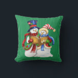Christmas Snowman Pillow Kissen<br><div class="desc">Christmas Snowman Pillow</div>