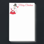Christmas Snowman Post It Notes Post-it Klebezettel<br><div class="desc">Dieser Beitrag ist in einem festlichen Weihnachts-Schneemann-Kunstdruckdesign gezeigt. Passen Sie dieses Objekt an oder kaufen Sie,  wie es ist</div>