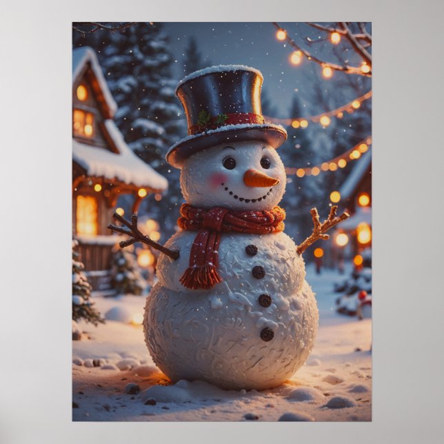 Christmas Snowman Poster (Vorne)