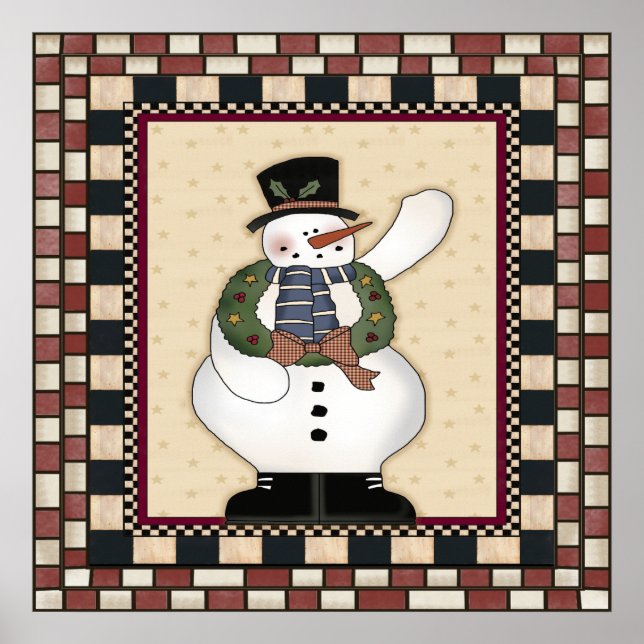 Christmas Snowman Poster (Vorne)