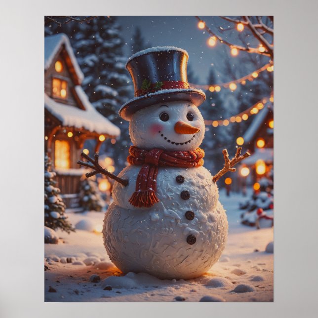 Christmas Snowman Poster (Vorne)