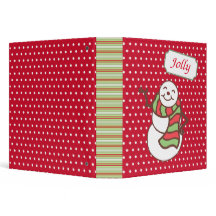 Christmas Snowman Scrapbook Binder