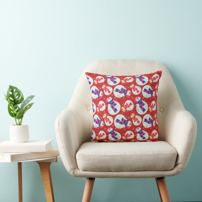 Christmas Snowman Throw Pillow Kissen (Stuhl )