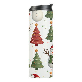 Christmas Snowman Tumbler Thermosbecher
