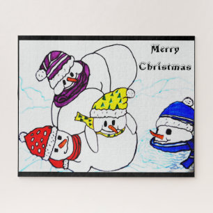 CHRISTMAS SNOWMEN AM SPIEL PUZZLE