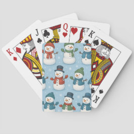  Christmas Snowmen Snowflakes Card Deck Spielkarten