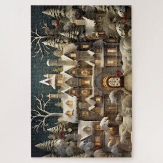 Christmas Snowy Manor Storybook Wonderland Puzzle