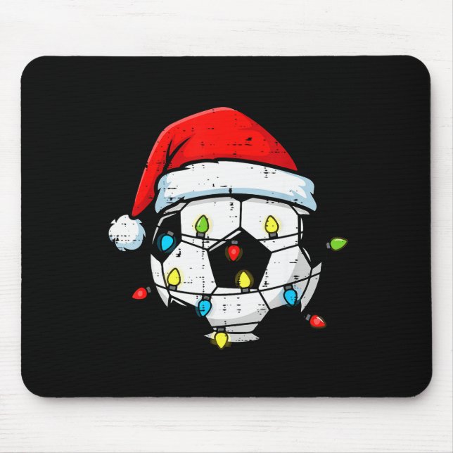 Christmas Soccer Ball Santa Xmas Football Srt Men  Mousepad (Vorne)