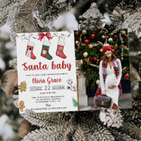 Christmas Sock Baby Dusche Party Foto