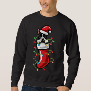 Christmas Sock French Bulldog Sweatshirt