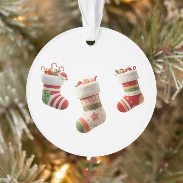 Christmas Socks Set – Cute Holiday Sock Designs Ornament (Baum)