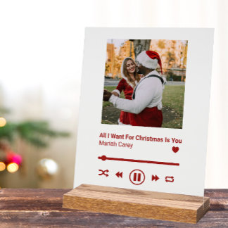 Christmas Song Plaque Couple Memento Acrylschild
