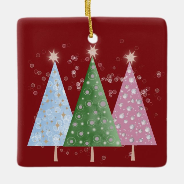 Christmas Sparkle Keramikornament (Vorderseite)