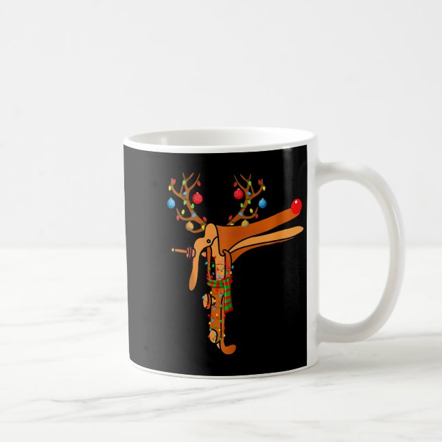 Christmas Speculum Reindeer Funny Xmas Nurse Midwi Kaffeetasse (Rechts)