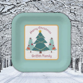 Christmas! Spezieller Familienurlaub Pappteller