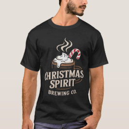 Christmas Spirit Brewing Co Typografie-Design T-Shirt