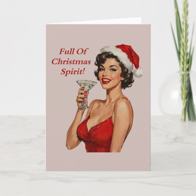 Christmas Spirit Christmas Card Karte (Vorderseite)
