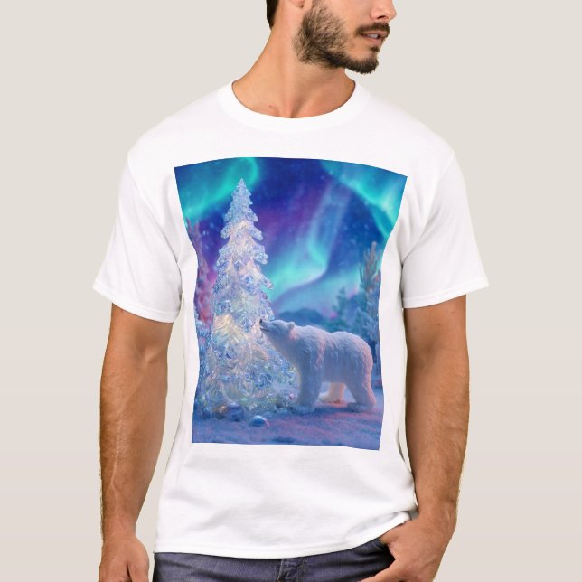 Christmas Spirit in the Northern Sky T-Shirt (Vorderseite)