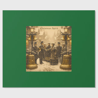 CHRISTMAS SPIRIT TRADITIONAL DESIGN GESCHENKPAPIER