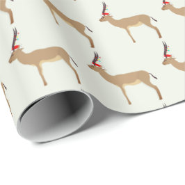 Christmas Springbok Geschenkpapier