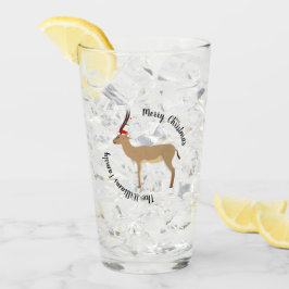 Christmas Springbok Glas