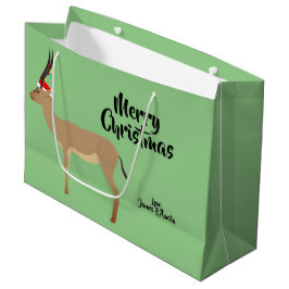 Christmas Springbok Große Geschenktüte
