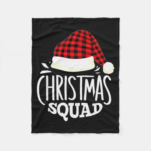 Christmas Squad Family Group Matching Christmas Pa Fleecedecke (Vorderseite)
