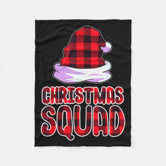 Christmas Squad Family Group Matching Christmas Pa Fleecedecke (Vorderseite)