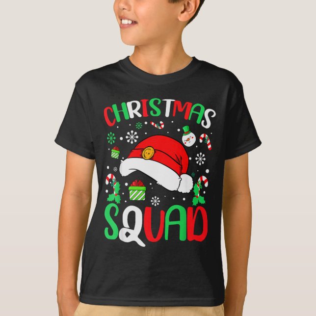 Christmas Squad Family Group Matching Christmas Pa T-Shirt (Vorderseite)
