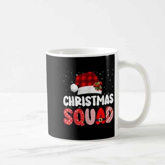 Christmas Squad Family Group Matching Red Kariert  Kaffeetasse (Rechts)