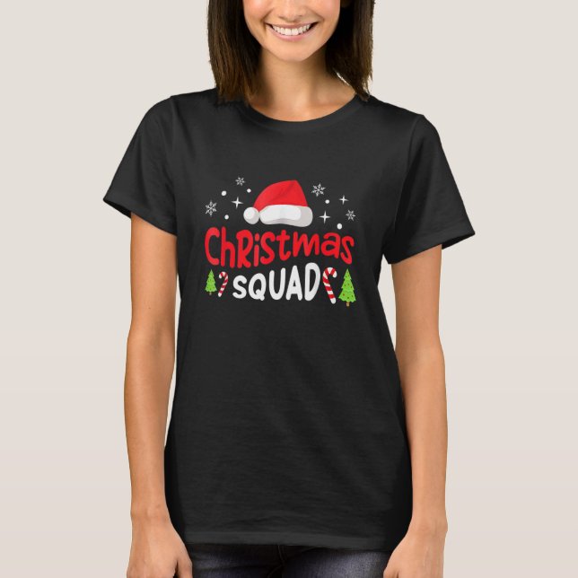 Christmas Squad Family Group Matching   Santa Elf  T-Shirt (Vorderseite)
