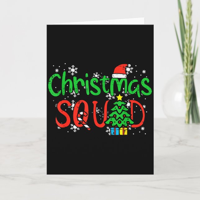 Christmas Squad Family Xmas Crew Men Women Boys Gi Karte (Vorderseite)