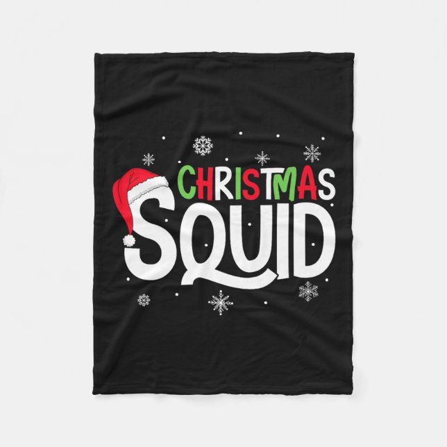 Christmas Squad Matching Family Group Santa Elf Xm Fleecedecke (Vorderseite)
