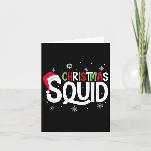 Christmas Squad Matching Family Group Santa Elf Xm Karte (Vorderseite)