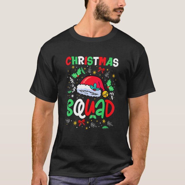 Christmas Squad Pajama Party Family Boys Girls Hol T-Shirt (Vorderseite)