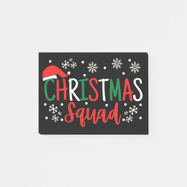 CHRISTMAS SQUAD POST-IT KLEBEZETTEL (Vorderseite)