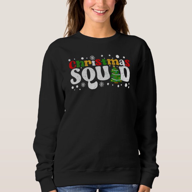 Christmas Squad Santa Claus Family Matching Pajama Sweatshirt (Vorderseite)