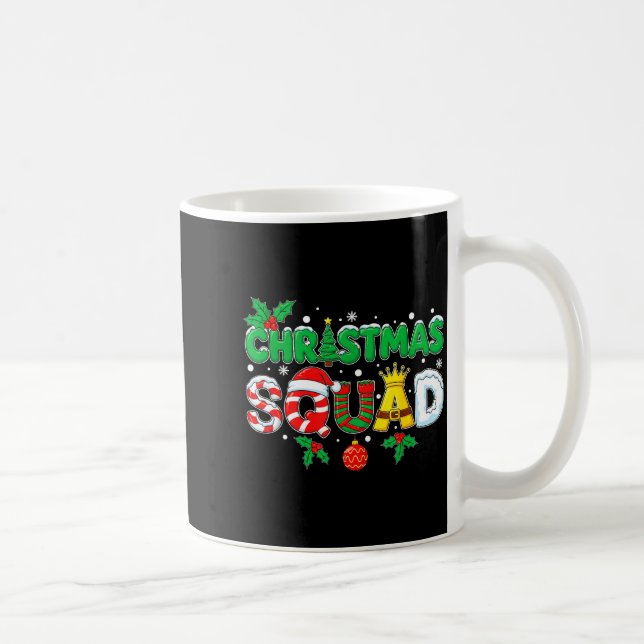 Christmas Squad Santa Dabbing Elf Family Matching  Kaffeetasse (Rechts)