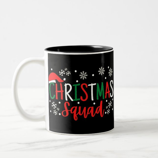 CHRISTMAS SQUAD ZWEIFARBIGE TASSE (Links)